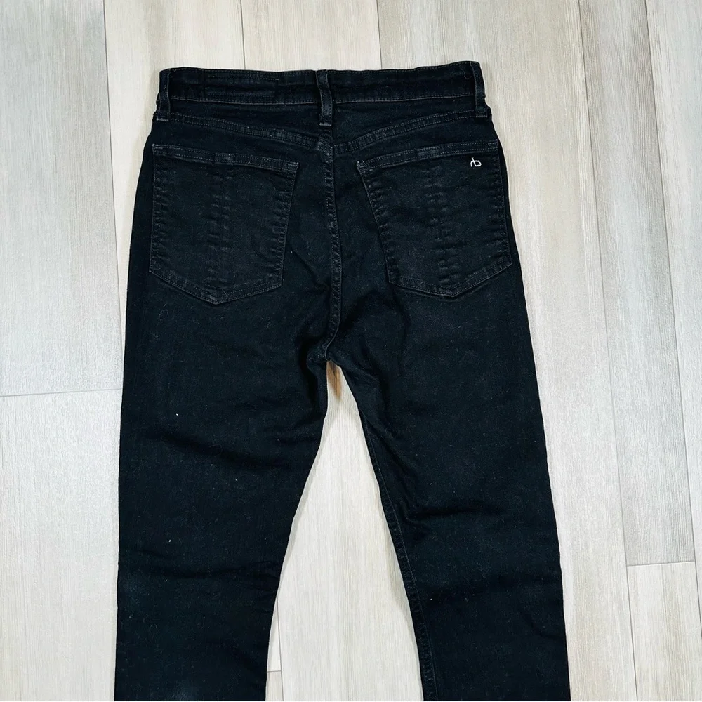 rag & bone Women’s Nina High Rise Jeans in Black Size 28 - Picture 8 of 11